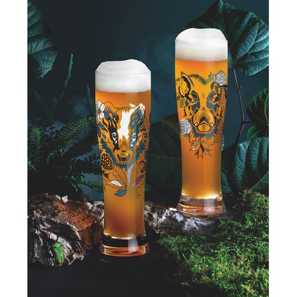 Weizenbierglas Brauchzeit IV (2er-Set) Glas - Mehrfarbig - Fassungsvermögen: 0.65 L