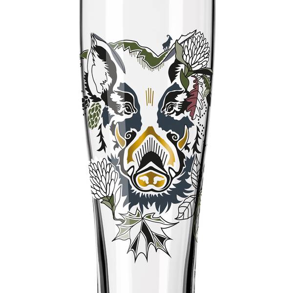 Weizenbierglas Brauchzeit IV (2er-Set) Glas - Mehrfarbig - Fassungsvermögen: 0.65 L