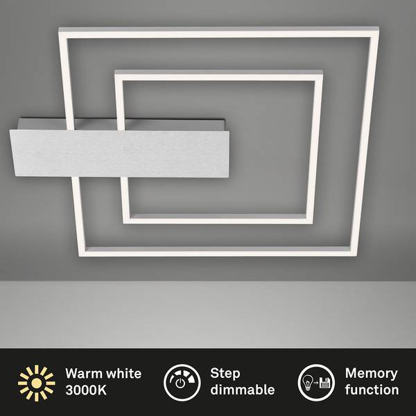 LED-Deckenleuchte Nico Duo II Polycarbonat / Eisen - 1-flammig