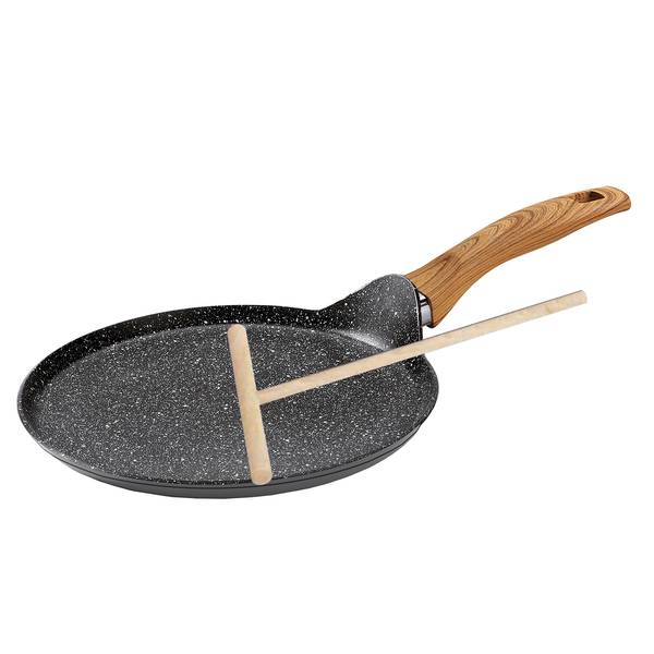 Crêpes-Pfanne Back to Nature Aluminium - Griff in Holzoptik