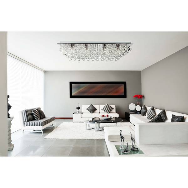 Plafonnier Hanna Gris - Verre - 34 x 20 x 83 cm
