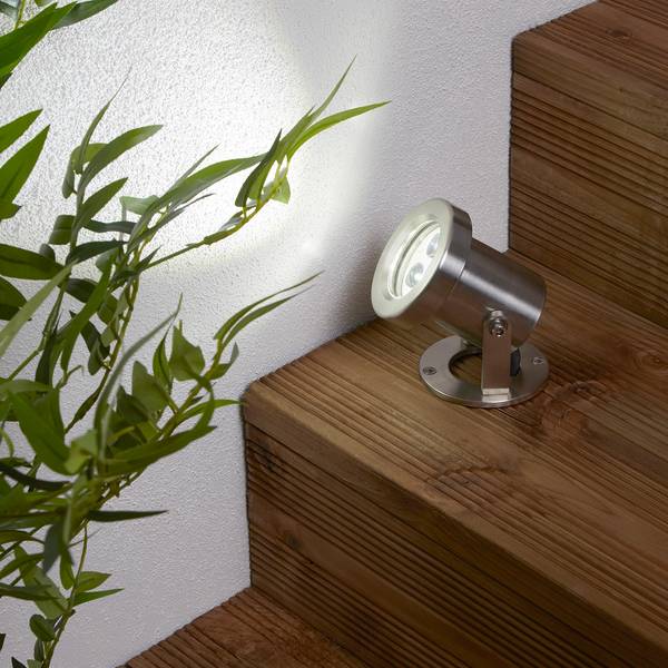 LED-Wegeleuchte Outdoor Edelstahl - 3-flammig