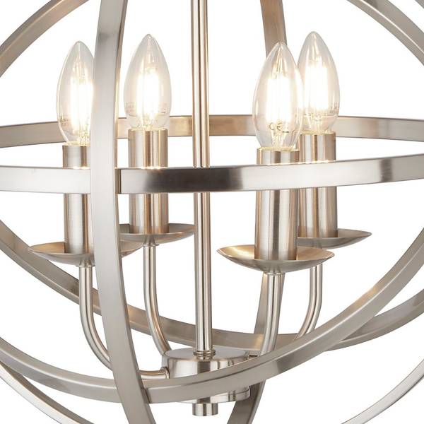 Orbit Pendentif Argenté - Métal - 46 x 210 x 46 cm