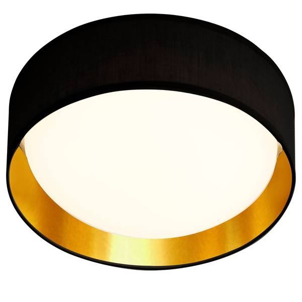 LED-Deckenleuchte Gianna Mischgewebe / Stahl - 1-flammig