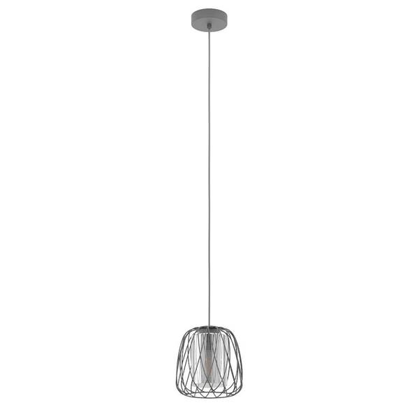 Pendelleuchte Floresta I Rauchglas / Stahl - 1-flammig