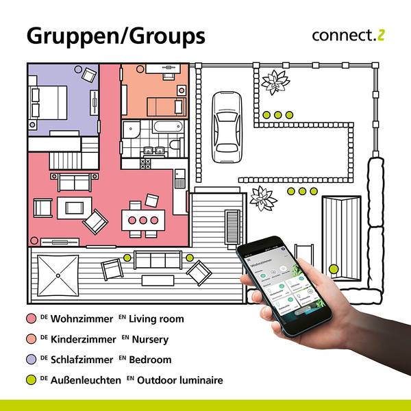 LED-Deckenleuchte Savatarila I Polycarbonat / Stahl - 1-flammig