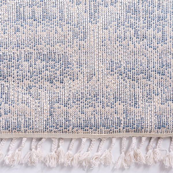 Hochflorteppich Top Shag I Polypropylene / Jute - Blau - 65 x 90 cm