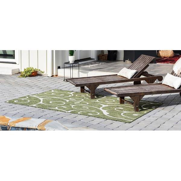 In- & outdoorvloerkleed Beauties I polypropeen - groen - 150 x 245 cm