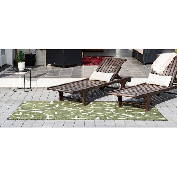 In- & outdoorvloerkleed Beauties I polypropeen - groen - 150 x 245 cm