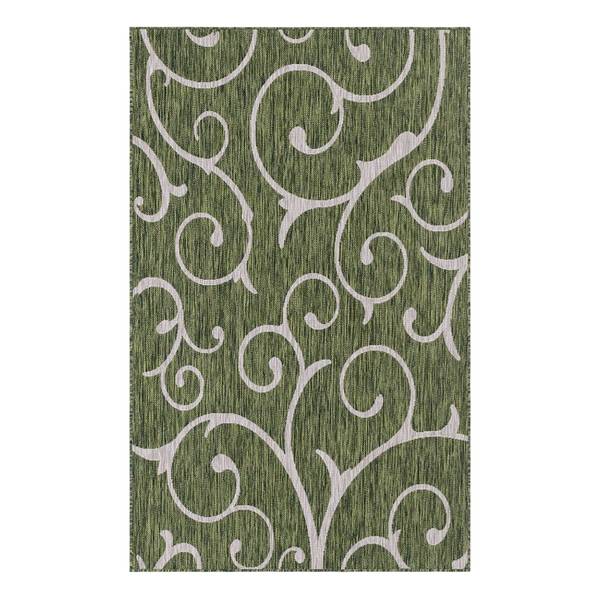 In- & outdoorvloerkleed Beauties I polypropeen - groen - 150 x 245 cm