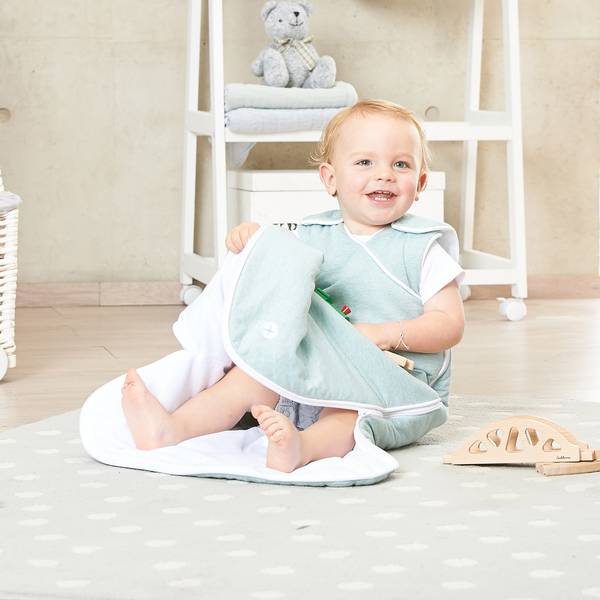 Babyschlafsack Jersey Grün - Textil - 38 x 5 x 60 cm
