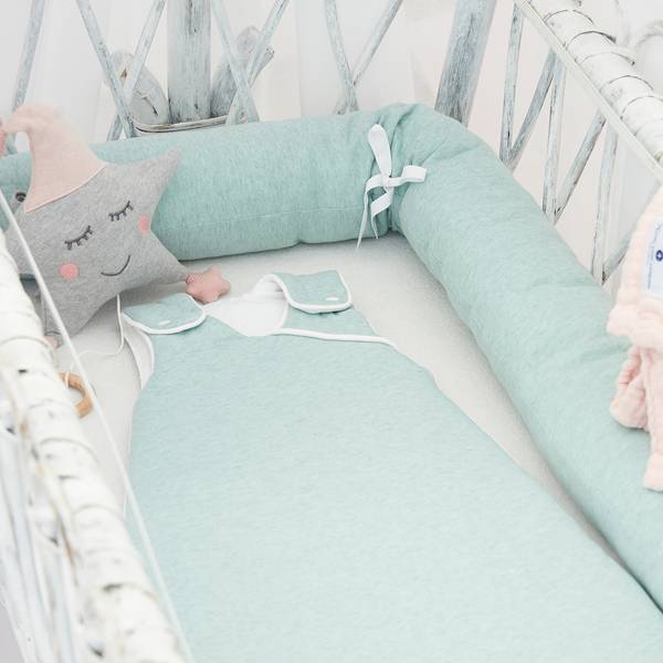Babyschlafsack Jersey Grün - Textil - 38 x 5 x 60 cm