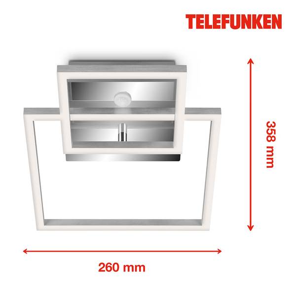 Plafondlamp Frame II polycarbonaat/ijzer - 1 lichtbron