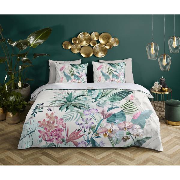 Bettwäsche Verdi Organic Baumwolle-Satin - Weiß - 140 x 200/220 cm + Kissen 70 x 60 cm