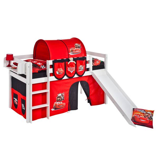 Hoogslaper Jelle Disney Cars 90 x 200 cm - met ladder - met glijbaan