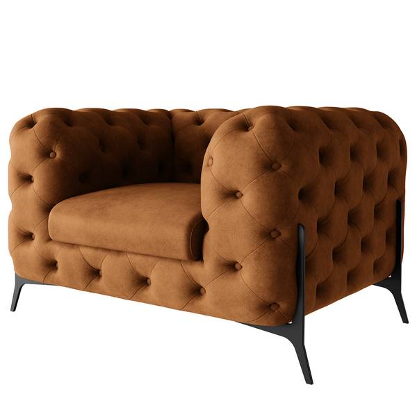 Fauteuil Laviva II Microfibre - Microfibre Priya: Cognac