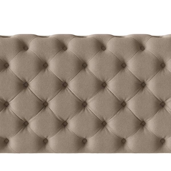Ecksofa Laviva V Microfaser Enza: Cappuccino - 323 x 200 cm - Ausrichtung rechts