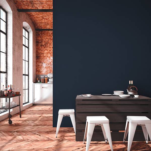 Papier peint en intissé Ava III Intissé - Bleu