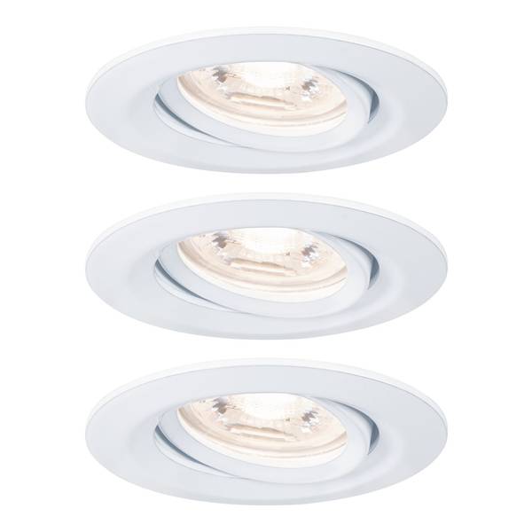 LED-inbouwlamp Nova I (set van 3) aluminium - 3 lichtbronnen