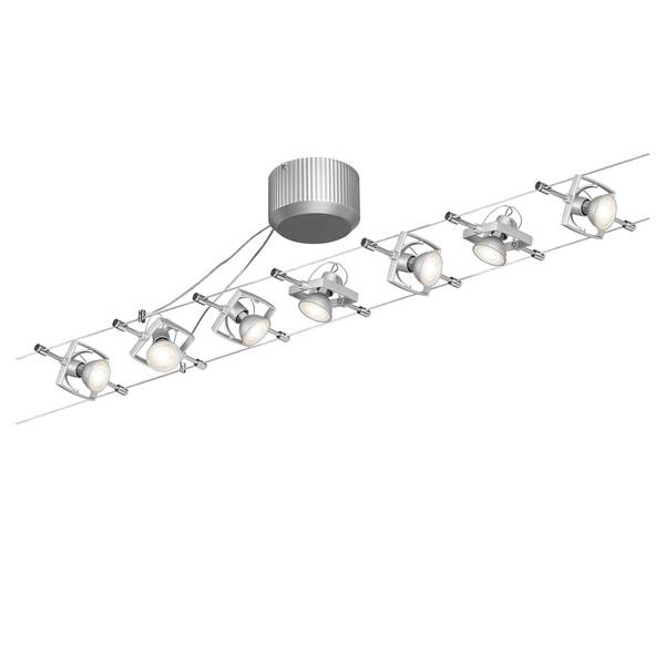 Plafondlamp Macll I polycarbonaat/aluminium - 7 lichtbronnen