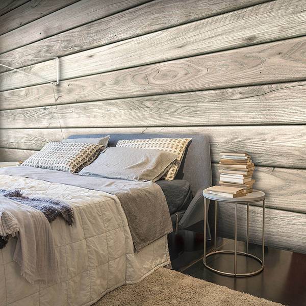 Fototapete Rustic Atmosphere Premium Vlies - Braun - 200 x 140 cm
