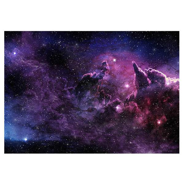 Fotobehang Purple Nebula premium vlies - lila - 250 x 175 cm