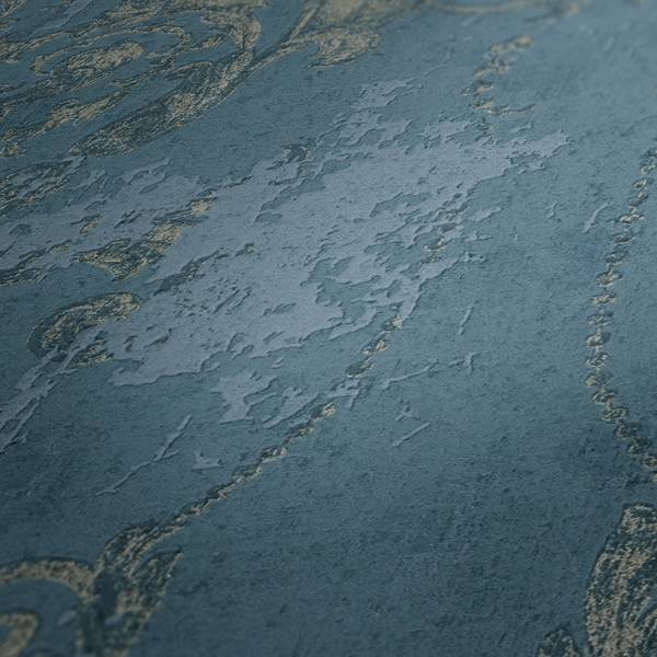 Fotomurale Barocco vintage Blu - 0,53m x 10,05m - Blu