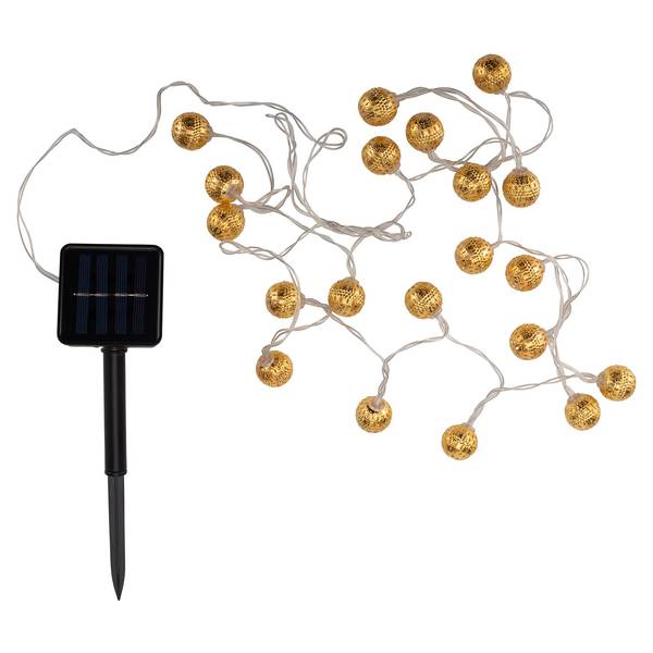 Solarlichterkette Sunshine Glamour Aluminium / Kunststoff - 1-flammig