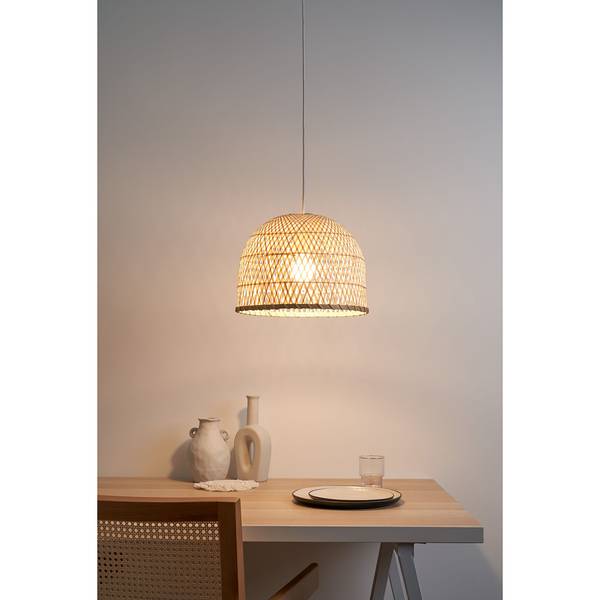 Pendelleuchte Woody Pearl Bambus / Aluminium - 1-flammig