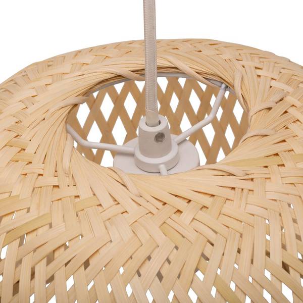 Pendelleuchte Woody Pearl Bambus / Aluminium - 1-flammig