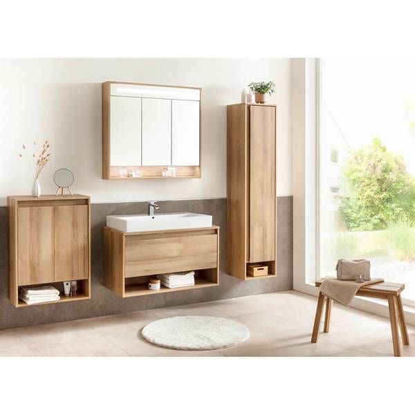 Waschbeckenunterschrank Natura Asteiche Dekor
