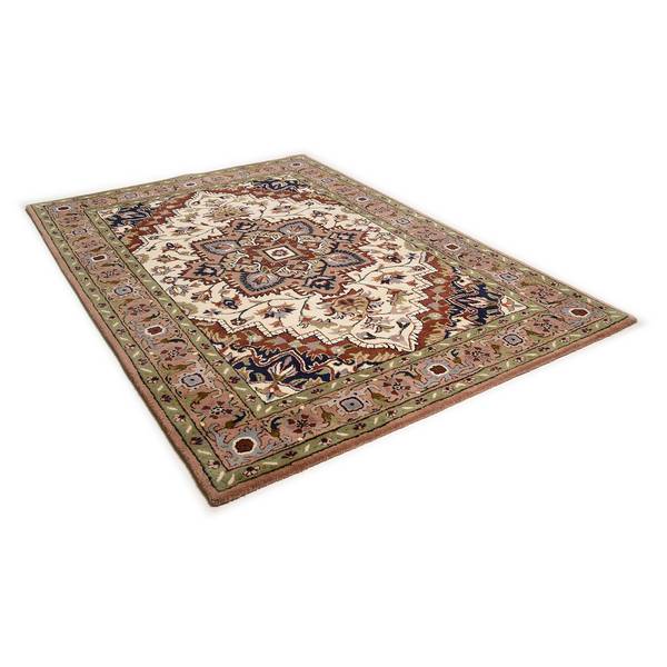 Wollteppich Royal Heriz Schurwolle - Braun - 90 x 160 cm