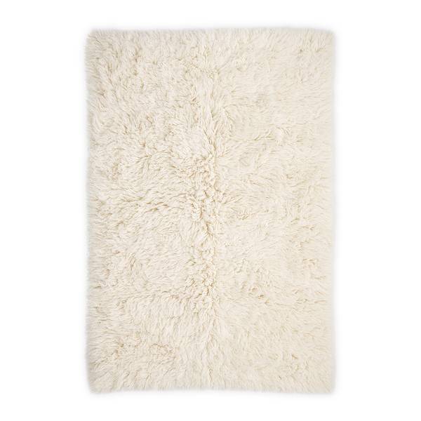 Wollen vloerkleed Flokos 2450 scheerwol - wit - 160 x 230 cm