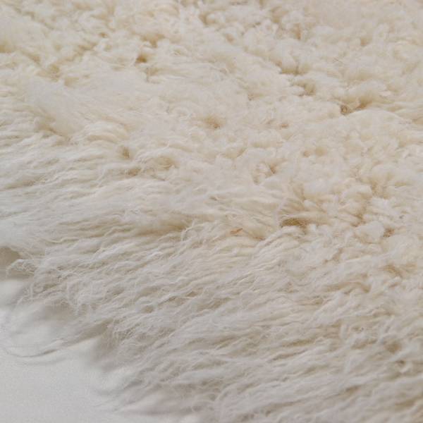 Wollen vloerkleed Flokos 2450 scheerwol - wit - 160 x 230 cm
