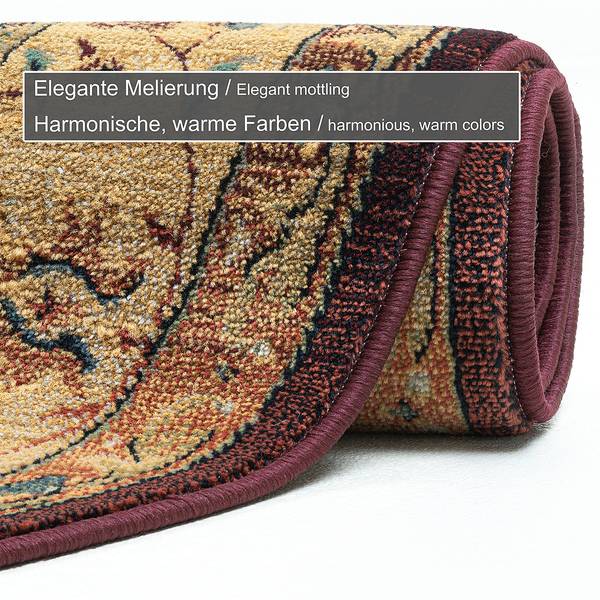 Kurzflorteppich Gabiro 208 II Polypropylene - Rot - 190 x 290 cm