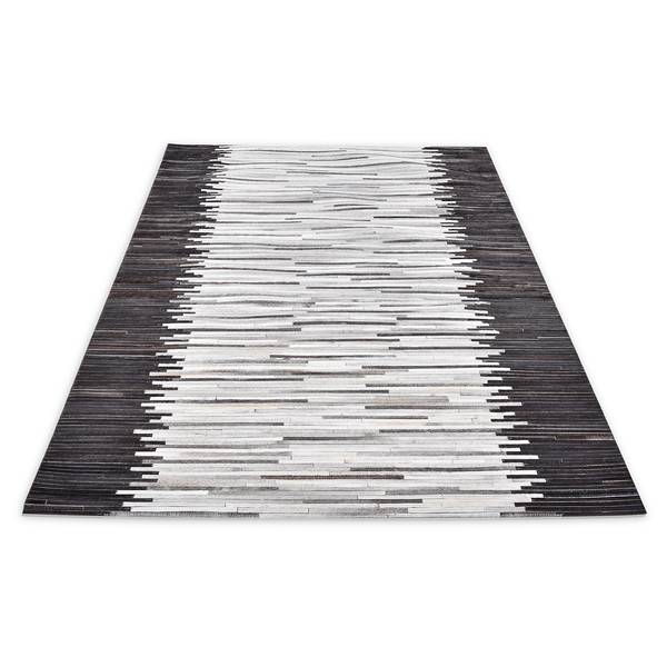 Fellteppich Kobe II Leder - Silber - 190 x 290 cm