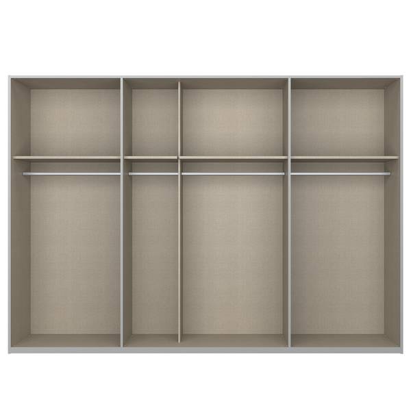 Schwebetürenschrank SKØP pure reflect Seidengrau - 315 x 236 cm - 3 Türen
