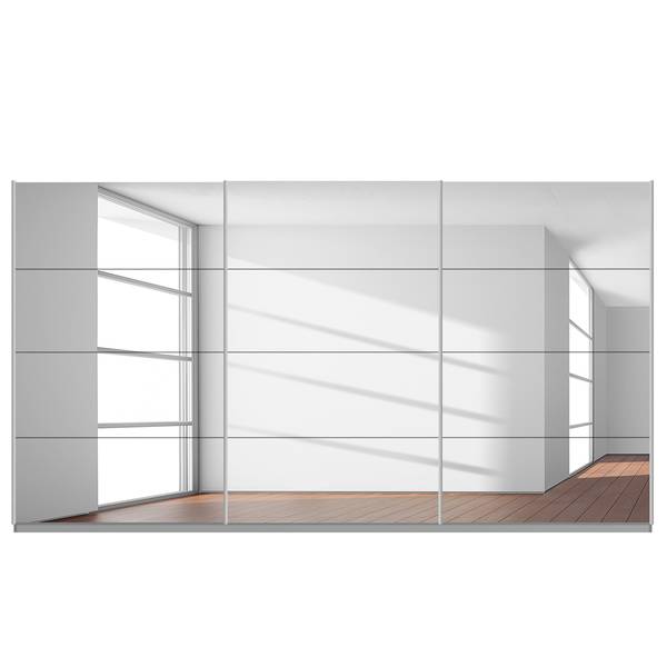 Schwebetürenschrank SKØP reflect Seidengrau - 405 x 222 cm - 3 Türen