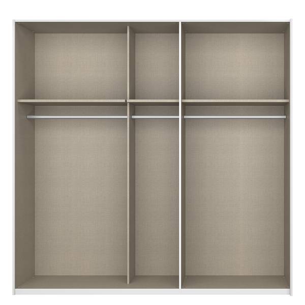 Schwebetürenschrank SKØP  pure reflect+ Alpinweiß - 225 x 222 cm - 2 Türen