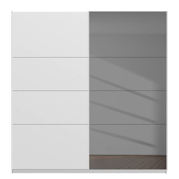Schwebetürenschrank SKØP  pure reflect+ Alpinweiß - 225 x 222 cm - 2 Türen