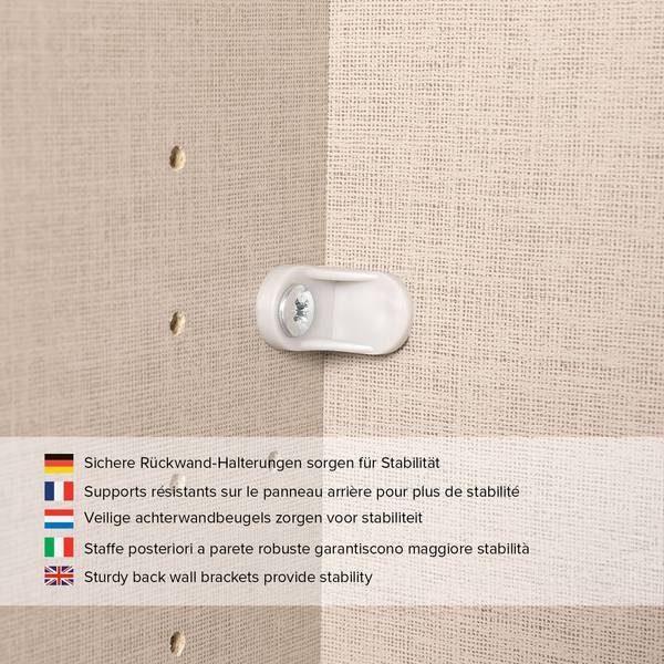 Schwebetürenschrank SKØP  pure reflect+ Alpinweiß - 225 x 222 cm - 2 Türen