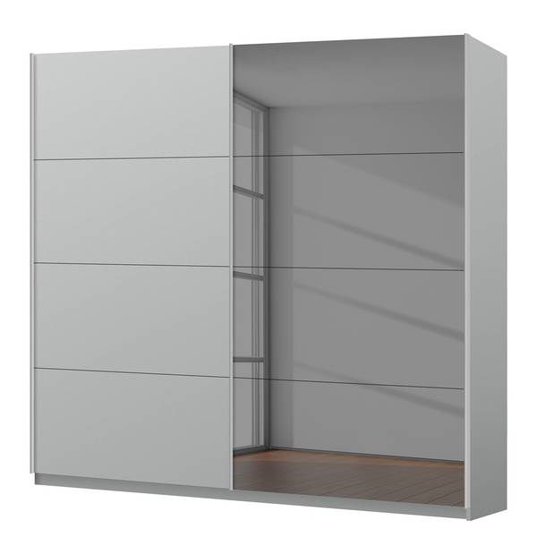 Schwebetürenschrank SKØP  pure reflect+ Seidengrau - 225 x 236 cm - 2 Türen