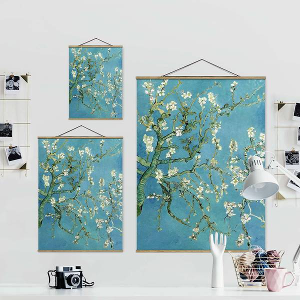 Tableau sur verre van Gogh - Amandier en fleurs jaune