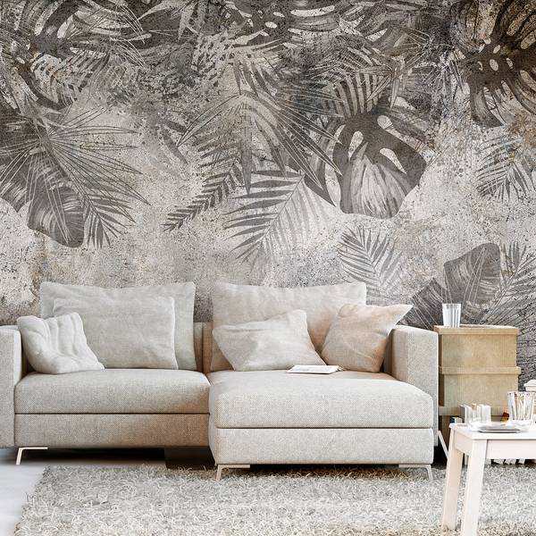 Vlies-fotobehang Natural Whispers vlies - zwart/wit - 100 x 70 cm