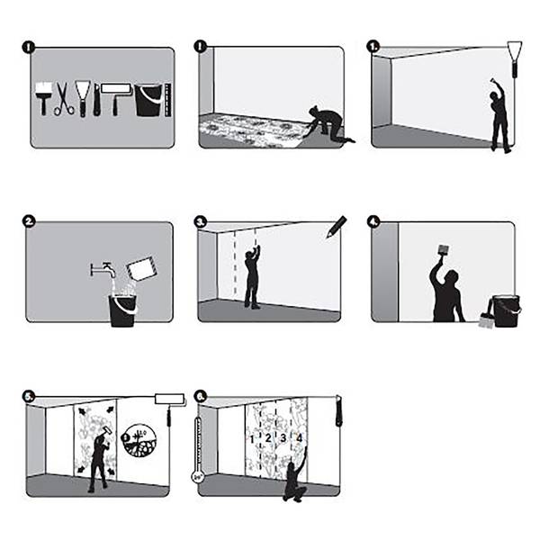 Fotomurale Emilia Blu - Blu / Bianco