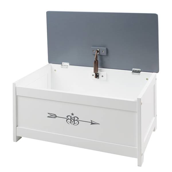 Coffre à jouets Rock Star Baby 3 Blanc - Bois manufacturé - 60 x 30 x 32 cm