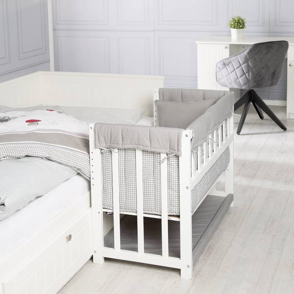 Lit de Chambre 4 en 1 Adam & Eule Rouge - Blanc - Bois manufacturé - 76 x 75 x 95 cm