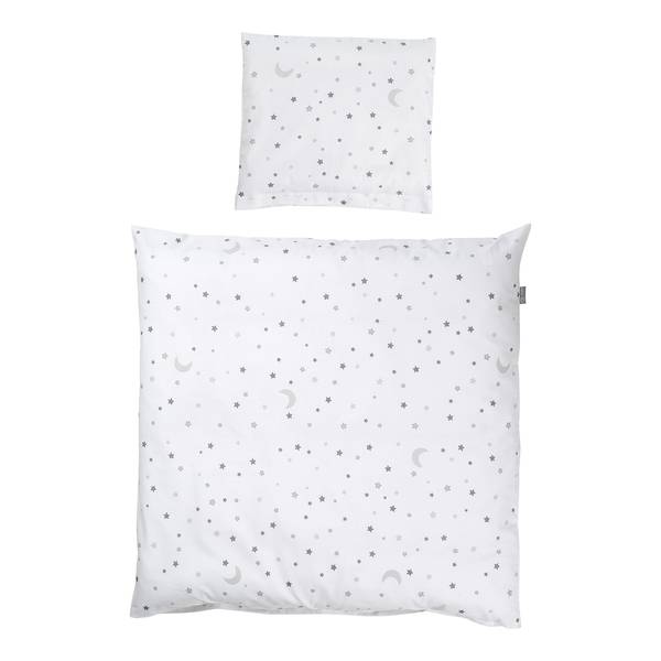 Set de Berceau 2-pièces Sternenzauber Blanc - Coton - 80 x 1 x 80 cm