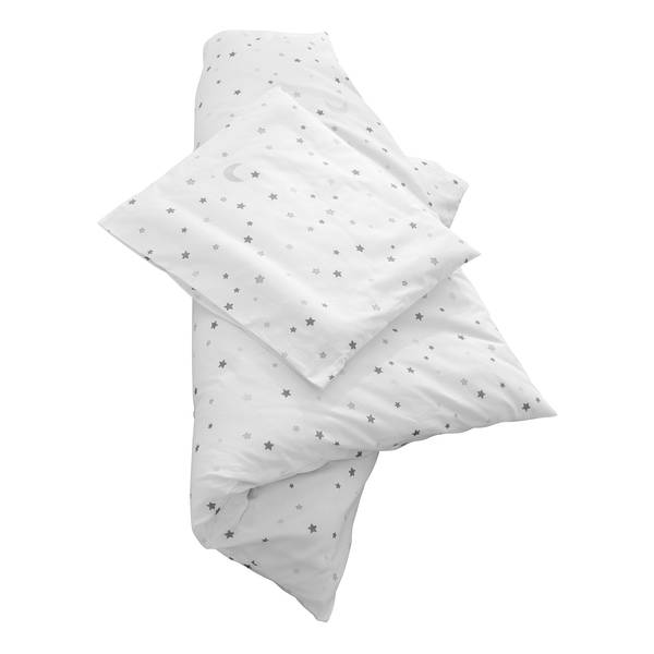 Set de Berceau 2-pièces Sternenzauber Blanc - Coton - 80 x 1 x 80 cm