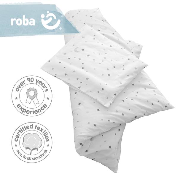 Set de Berceau 2-pièces Sternenzauber Blanc - Coton - 80 x 1 x 80 cm